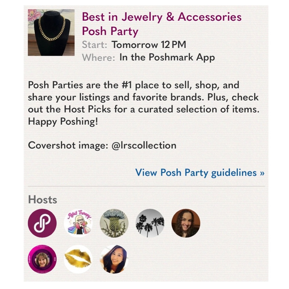 ✨💎POSH PARTY TIME!💍💘 - Picture 2 of 3